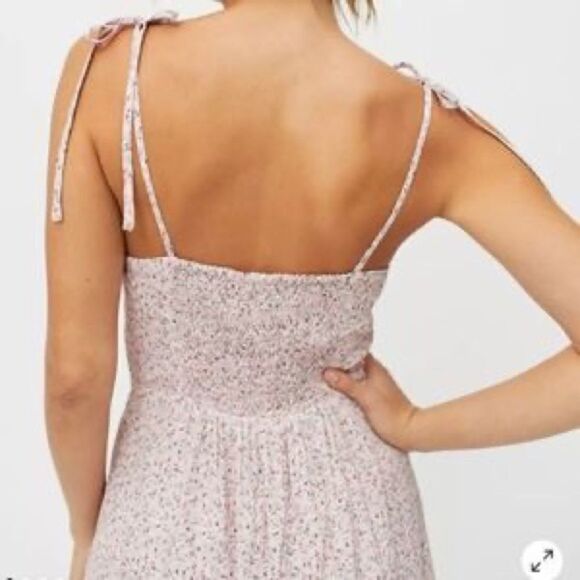 Revolve Urban Outfitters Dress Forum Sweetheart Tie-Shoulder Mini Dress - Picture 4 of 11